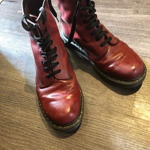 Ox blood doc martens